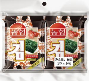 Tomato flavor 16g instant roasted seaweed food